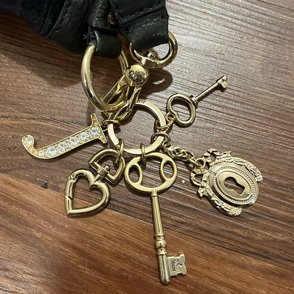 Vintage Juicy Couture Black Velvet Satchel/ Shoulder Bag - Picture 13 of 15